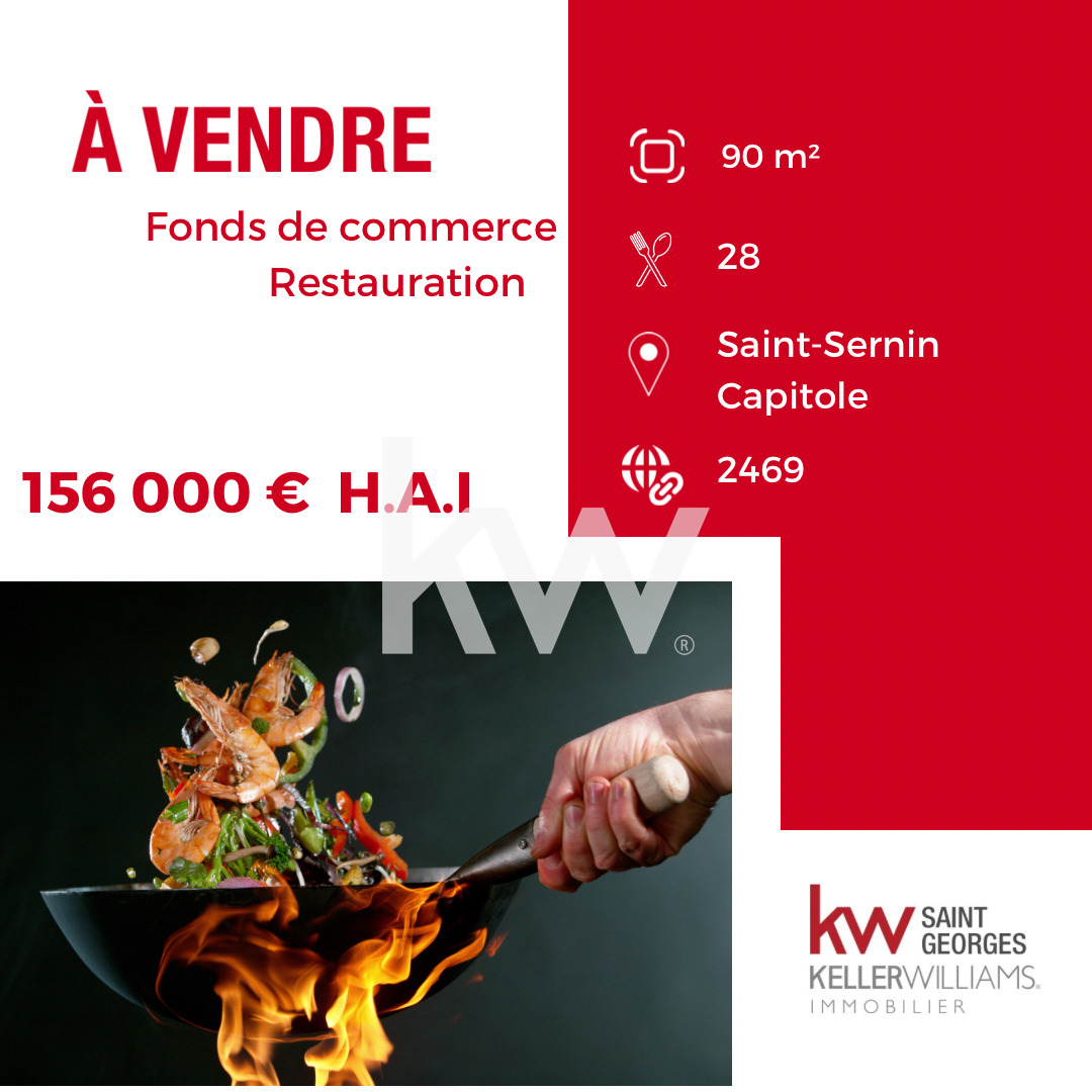 Vente Fond / Commerce 90m² 3 Pièces à Toulouse (31200) - Keller Williams