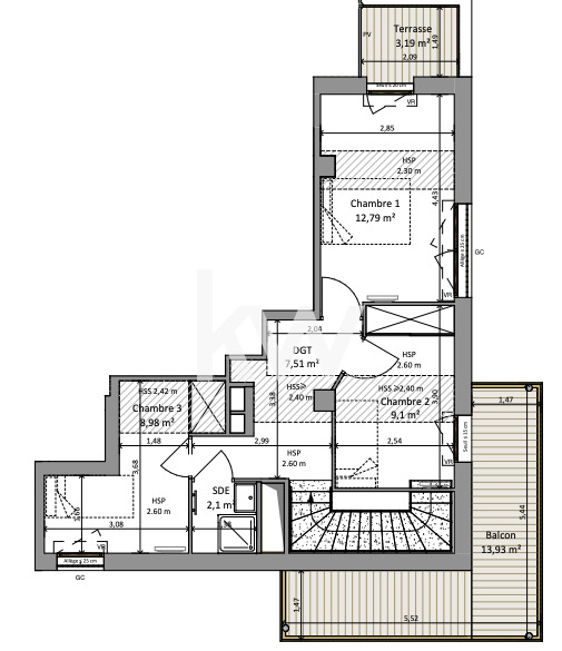 RUEIL MALMAISON - 92500 : appartement F4 (86 m²) en vente
