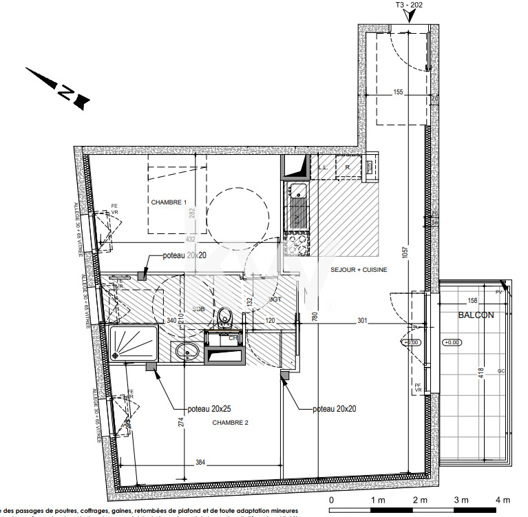 VENTE : appartement 3 pièces (62 m²) à NANTES (1/2)