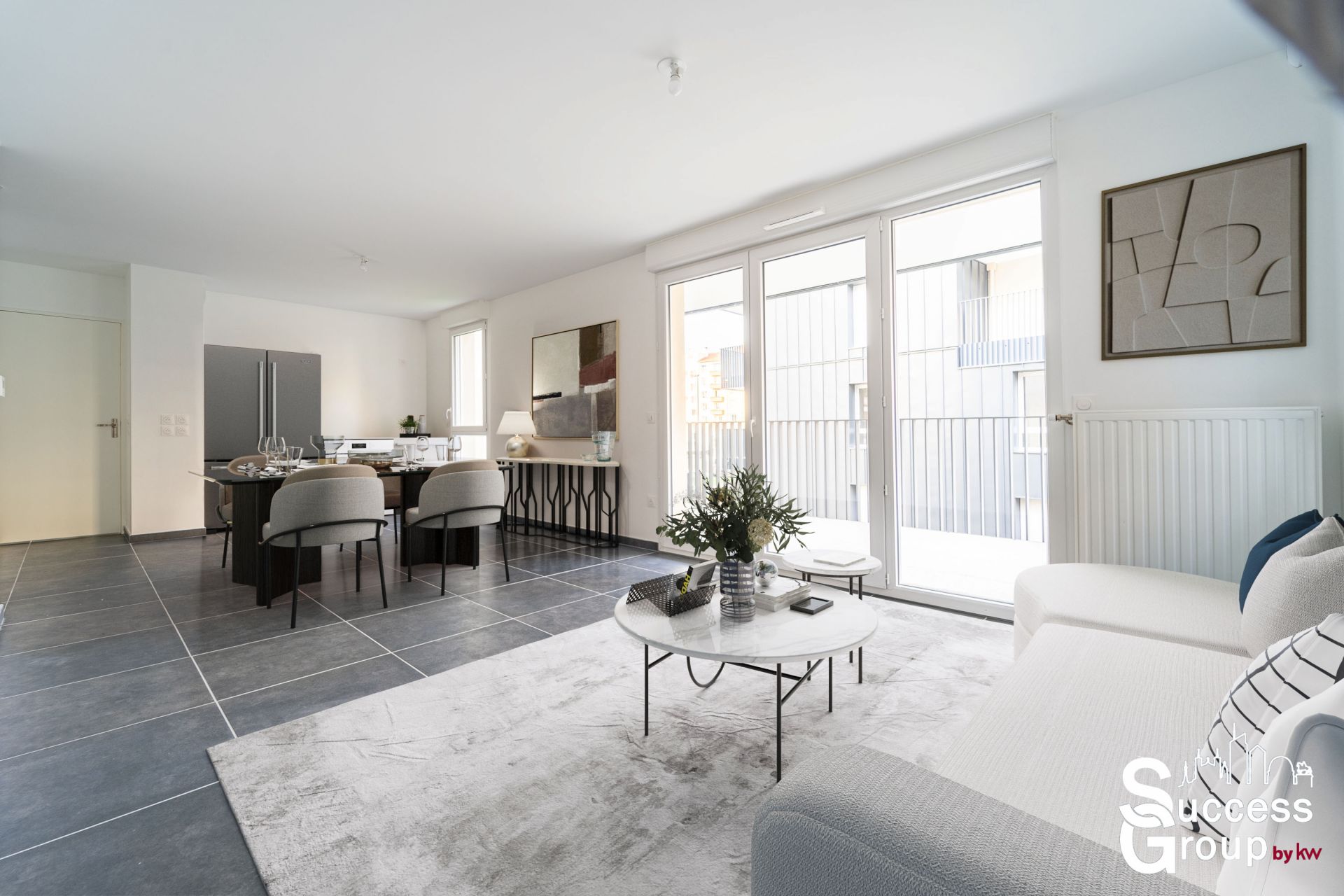 VILLEURBANNE – Appartement T3 de 64m² avec balcon et garage
