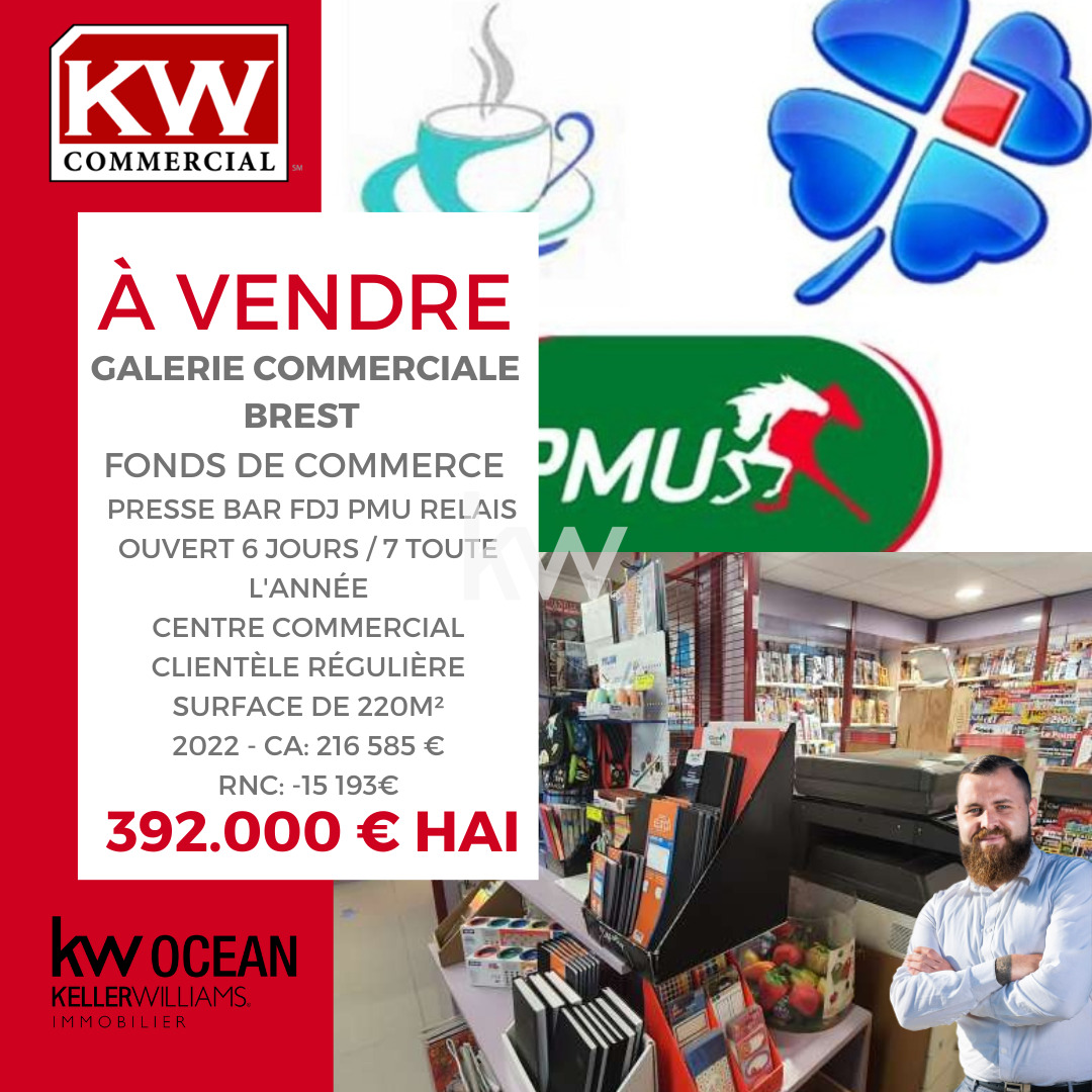 Vente Fond / Commerce 220m² à Brest (29200) - Keller Williams