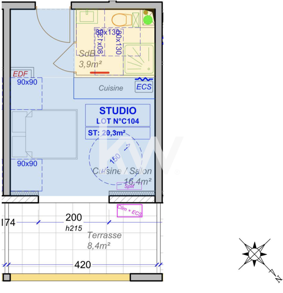 Vente Appartement 20m² 1 Pièce à Lucciana (20290) - Keller Williams