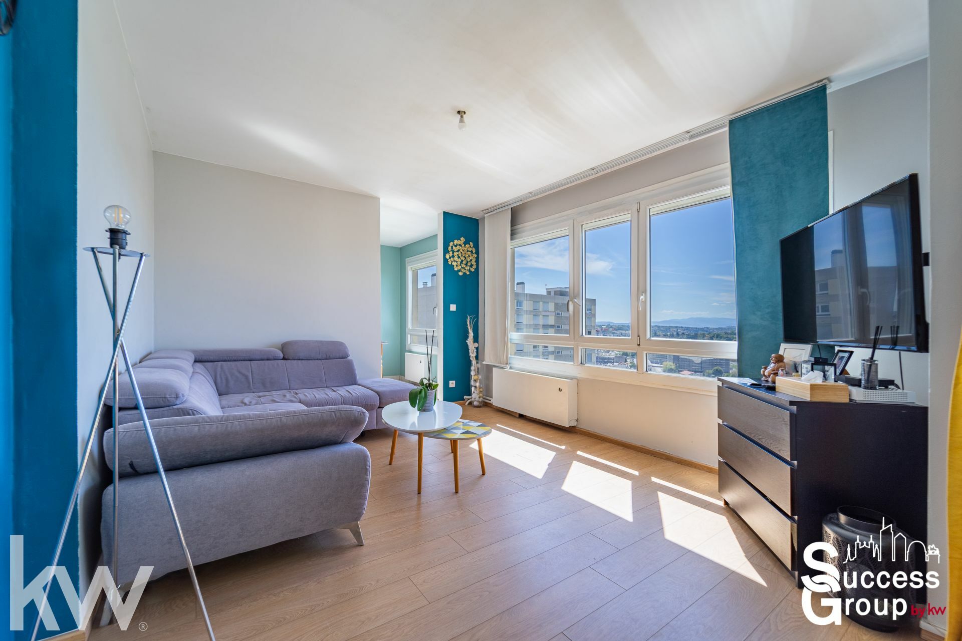 OULLINS – Appartement T4 de 77 m², dernier étage avec balcon et cave