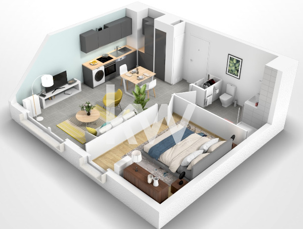 VENTE d'un appartement T2 (39 m²) à ORMOY (3/3)