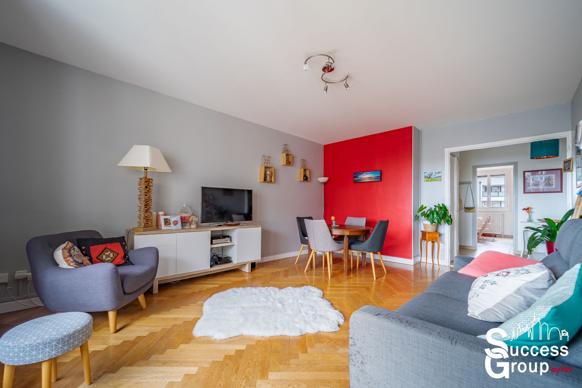 Lyon 03 – Appartement T3 de 74 m² avec balcon, garage et cave