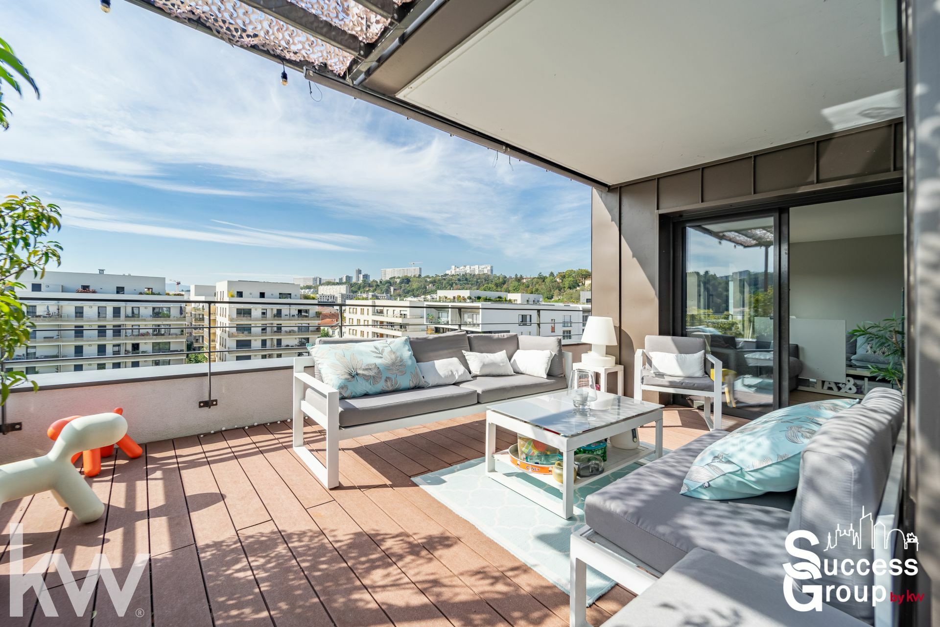 LYON 09 – Toit terrasse 3 pièces de 81 m² avec garage