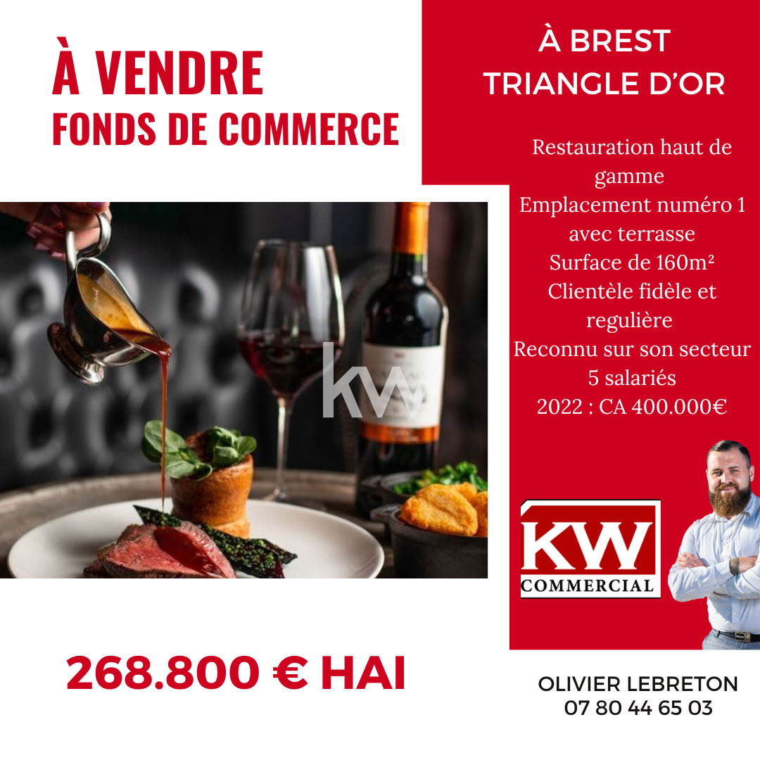 Vente Fond / Commerce 180m² à Brest (29200) - Keller Williams