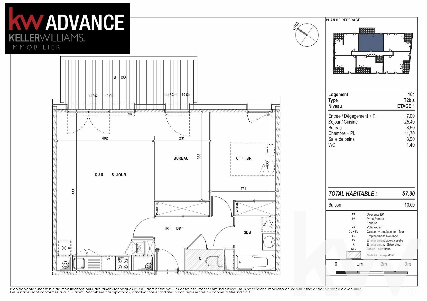 Vente Appartement 58m² 2 Pièces à Saint-Jory (31790) - Keller Williams