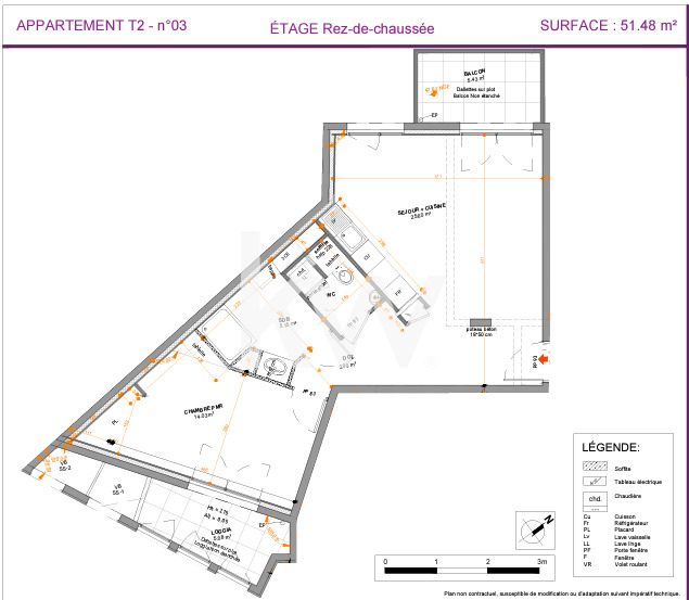 VENTE : appartement 2 pièces (51 m²) à ISSY LES MOULINEAUX (Mairie d'Issy) (8/8)