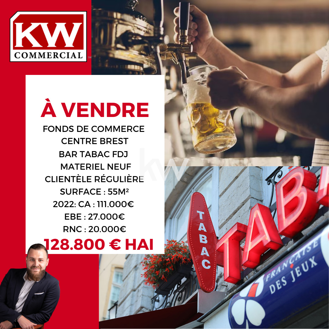 Vente Fond / Commerce 50m² à Brest (29200) - Keller Williams