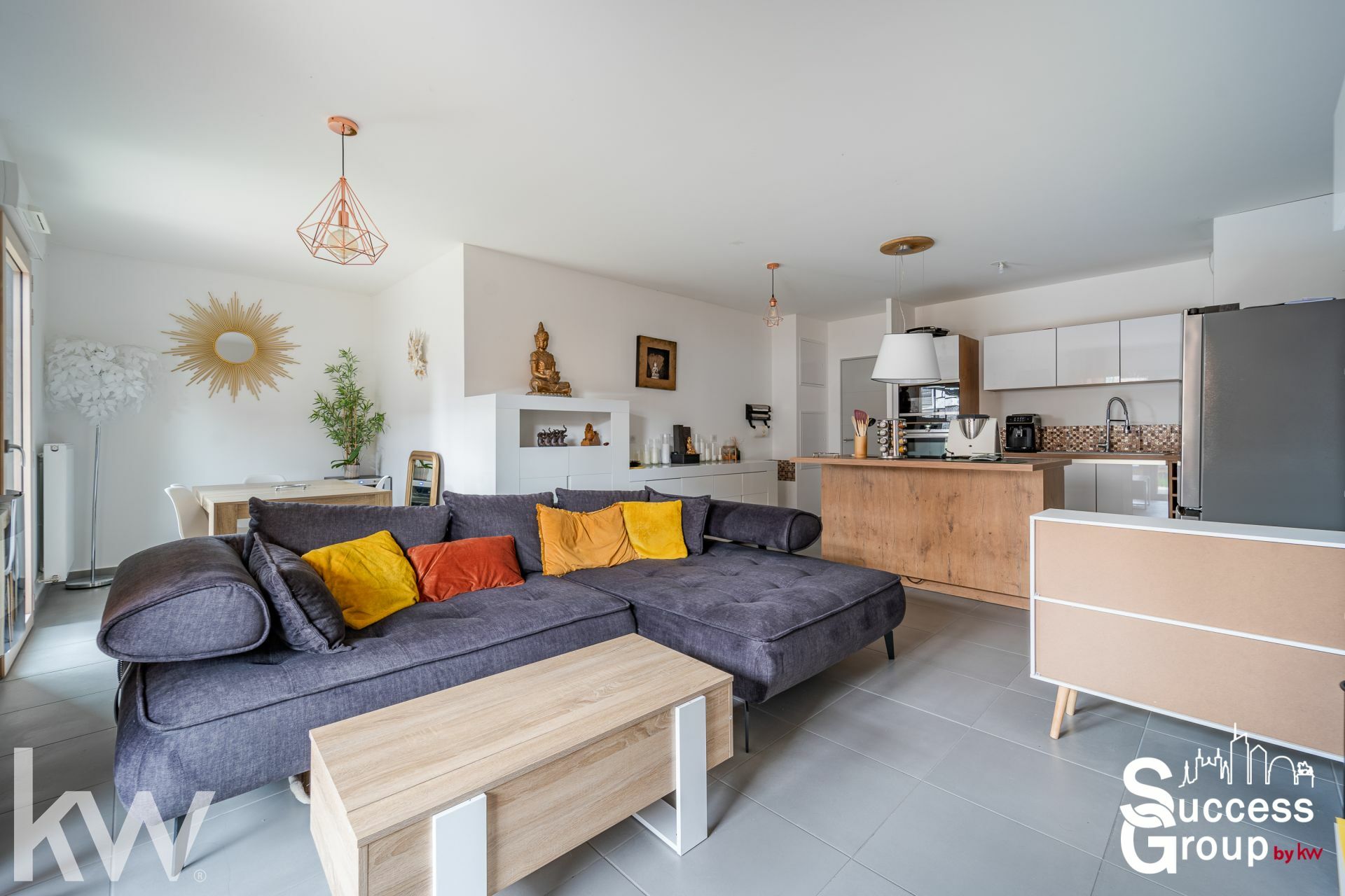 Villeurbanne – Appartement T3 de 73.17 m²  avec jardin, balcon et garage