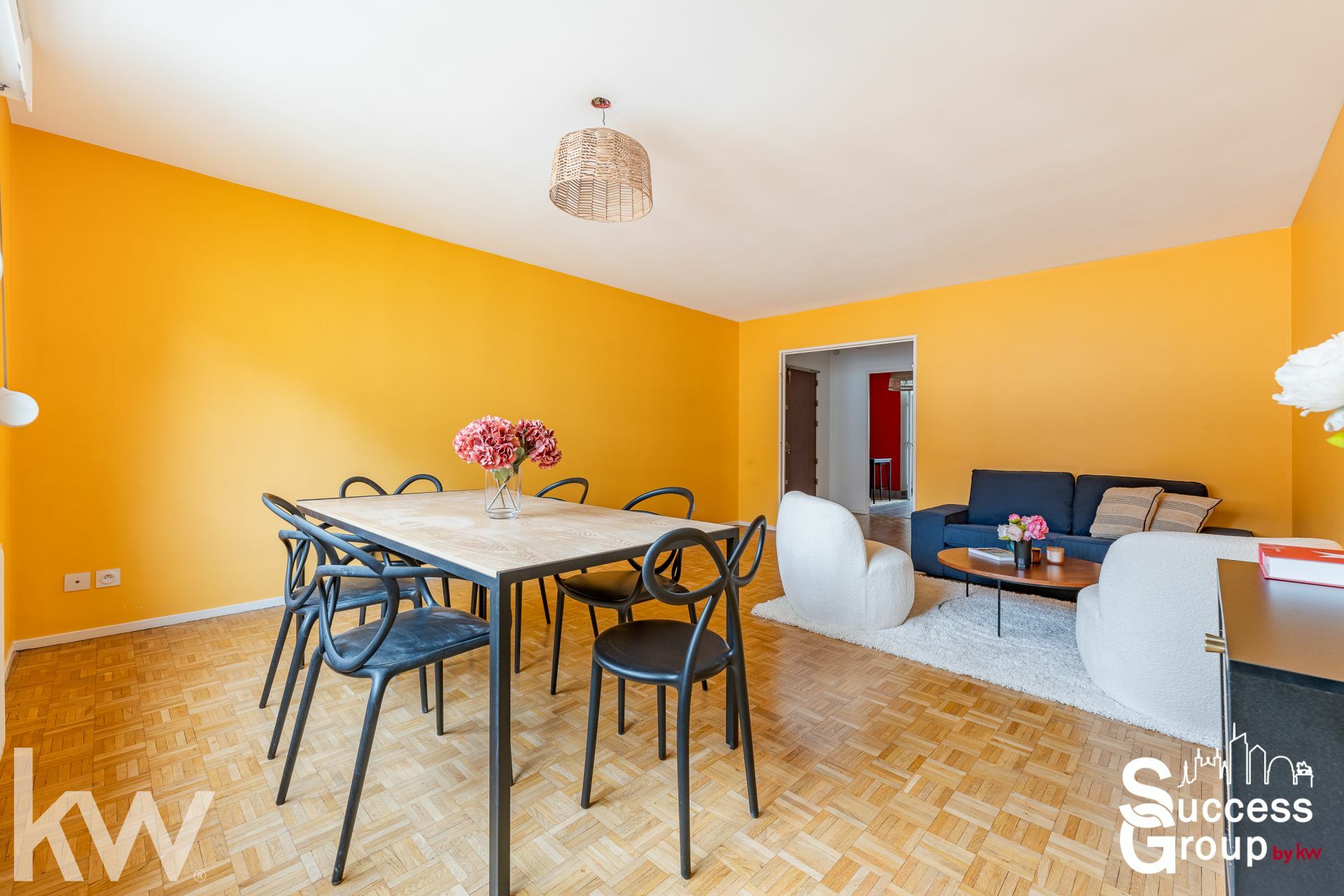 LYON 07 : Appartement T4 de 89 m² lumineux avec cave et garage