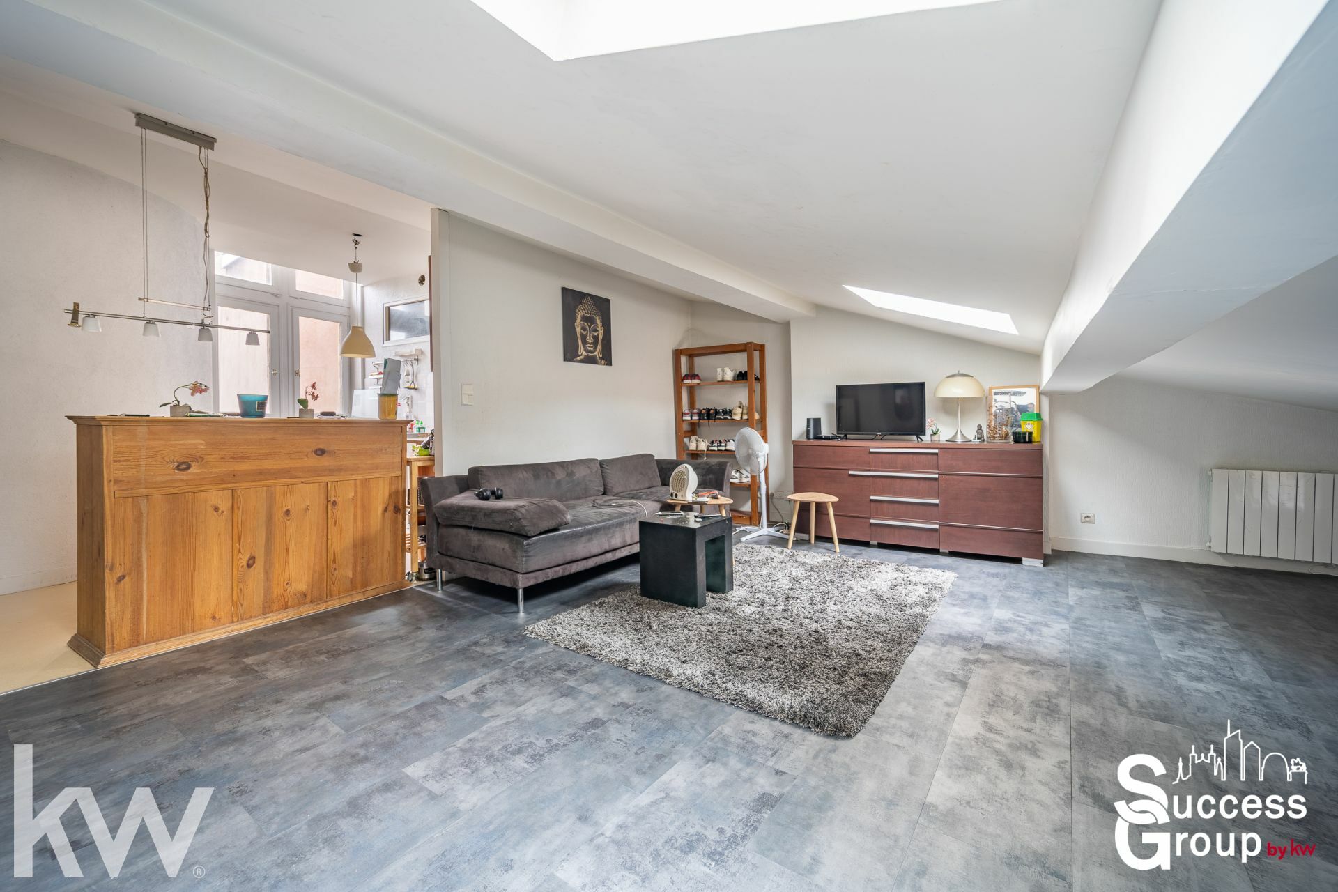 Lyon 5 – Appartement T2 de 58m²  au dernier étage avec vue sur Lyon