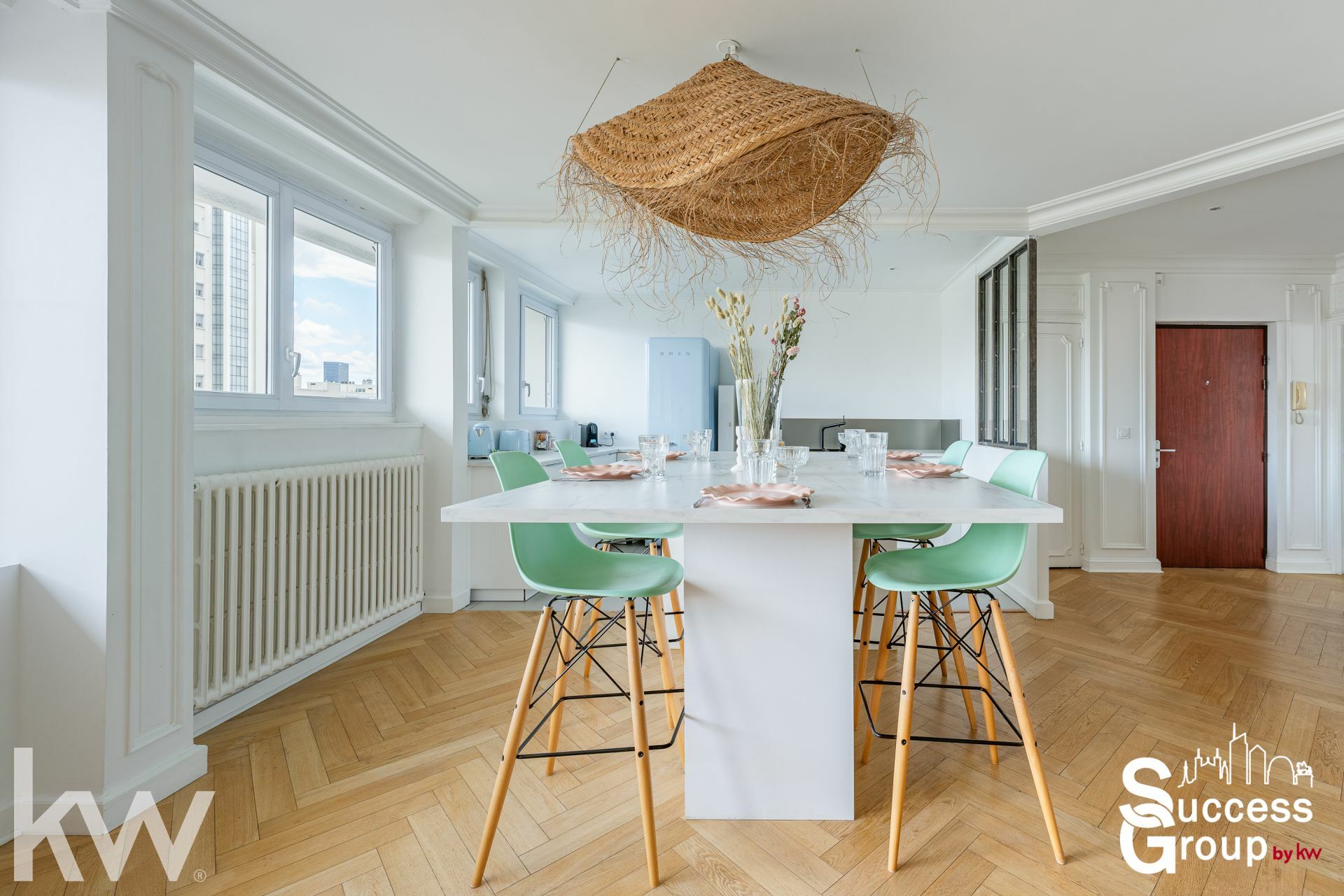 VILLEURBANNE – Appartement T4 de 89 m² avec balcon, cave et garages