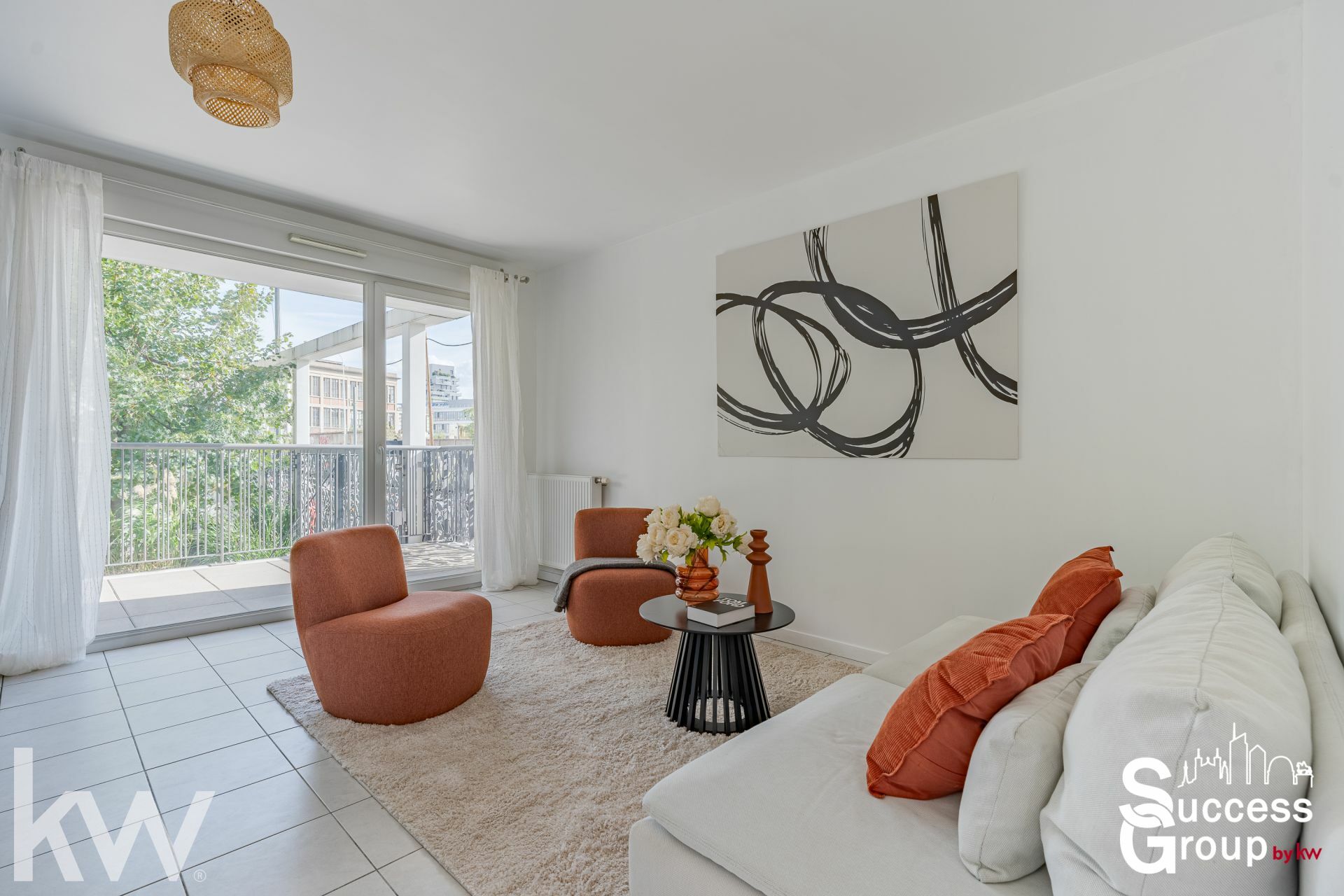 LYON 07 – Appartement 2 pièces de 57 m² avec un balcon et un garage