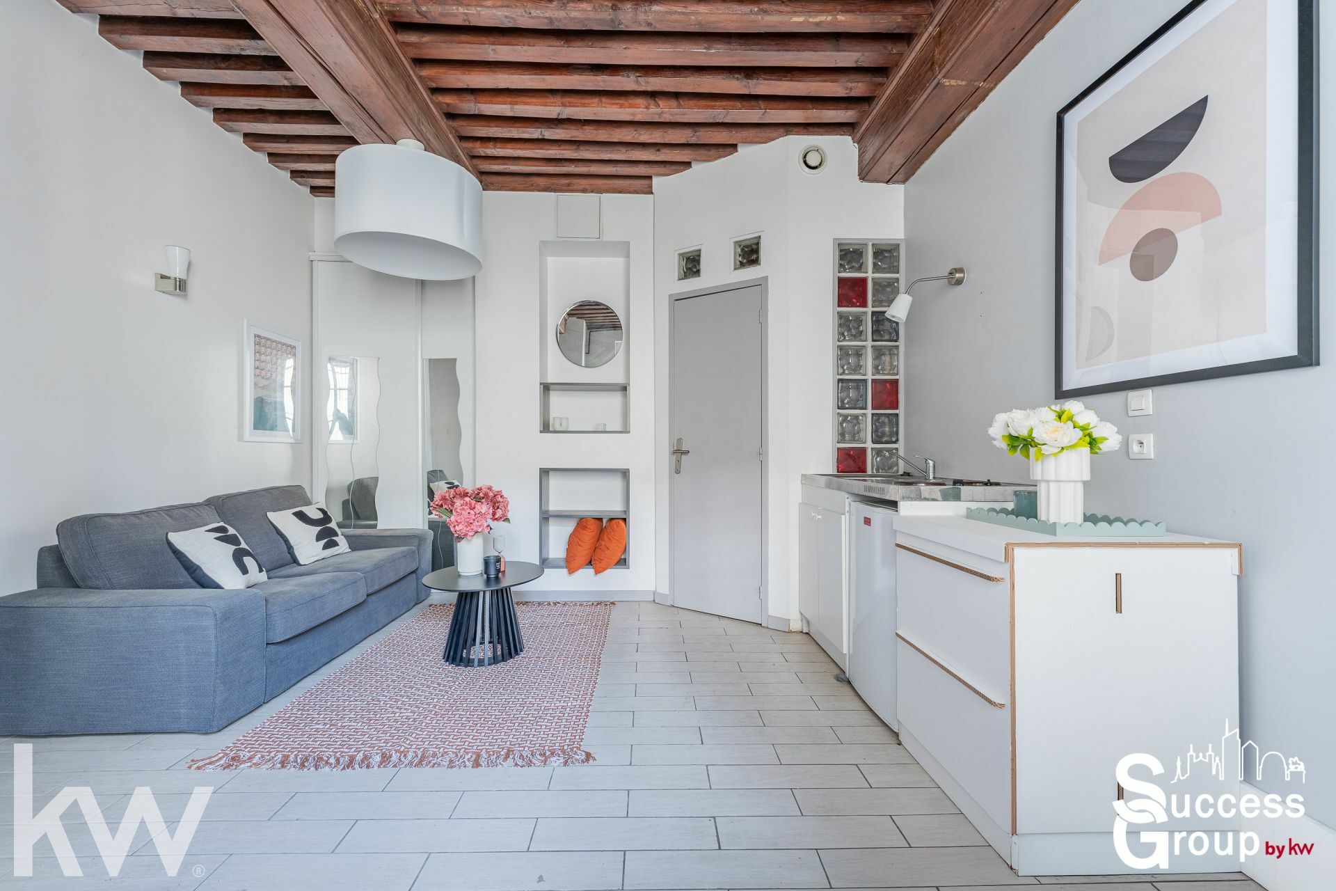 LYON 01 – Appartement T1 de 17 m² dernier étage sans vis-à-vis avec grenier
