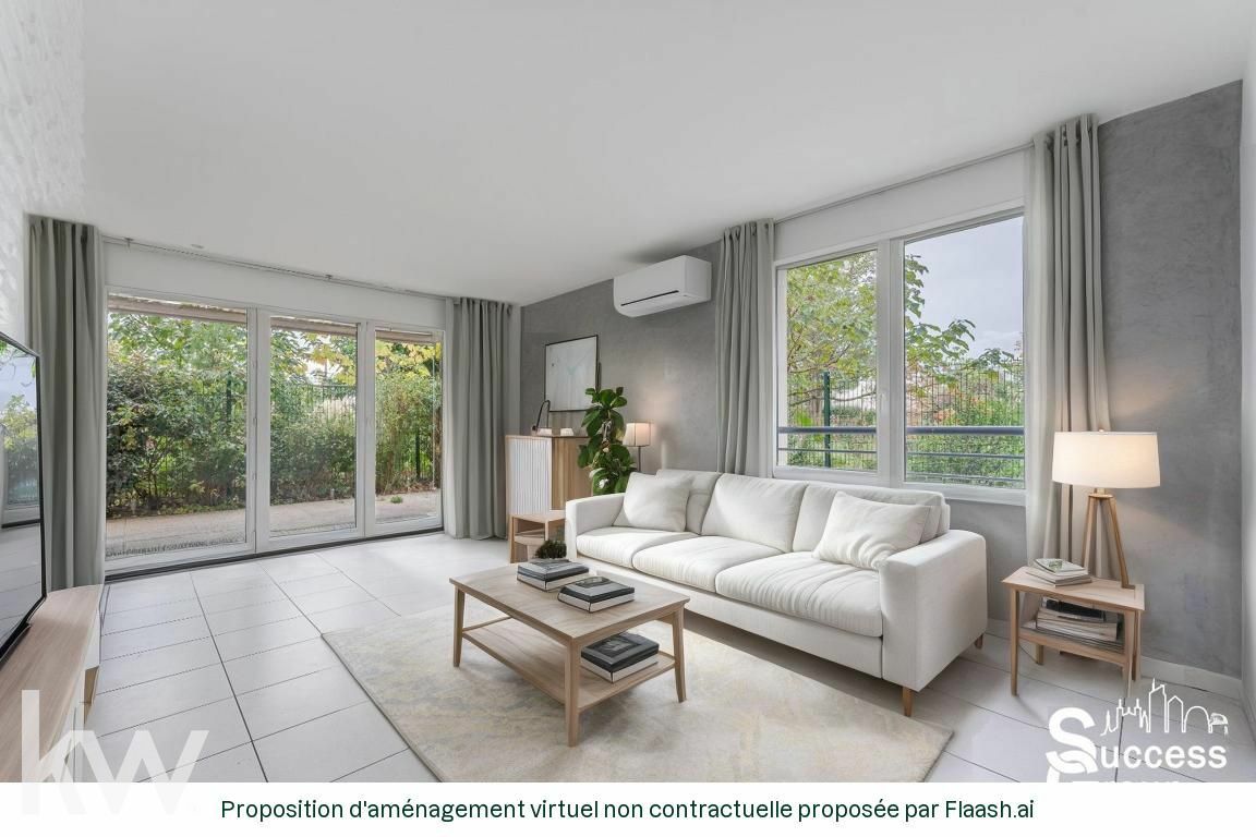 BRON – appartement T4 de 83 m² avec terrasse, jardin et garage