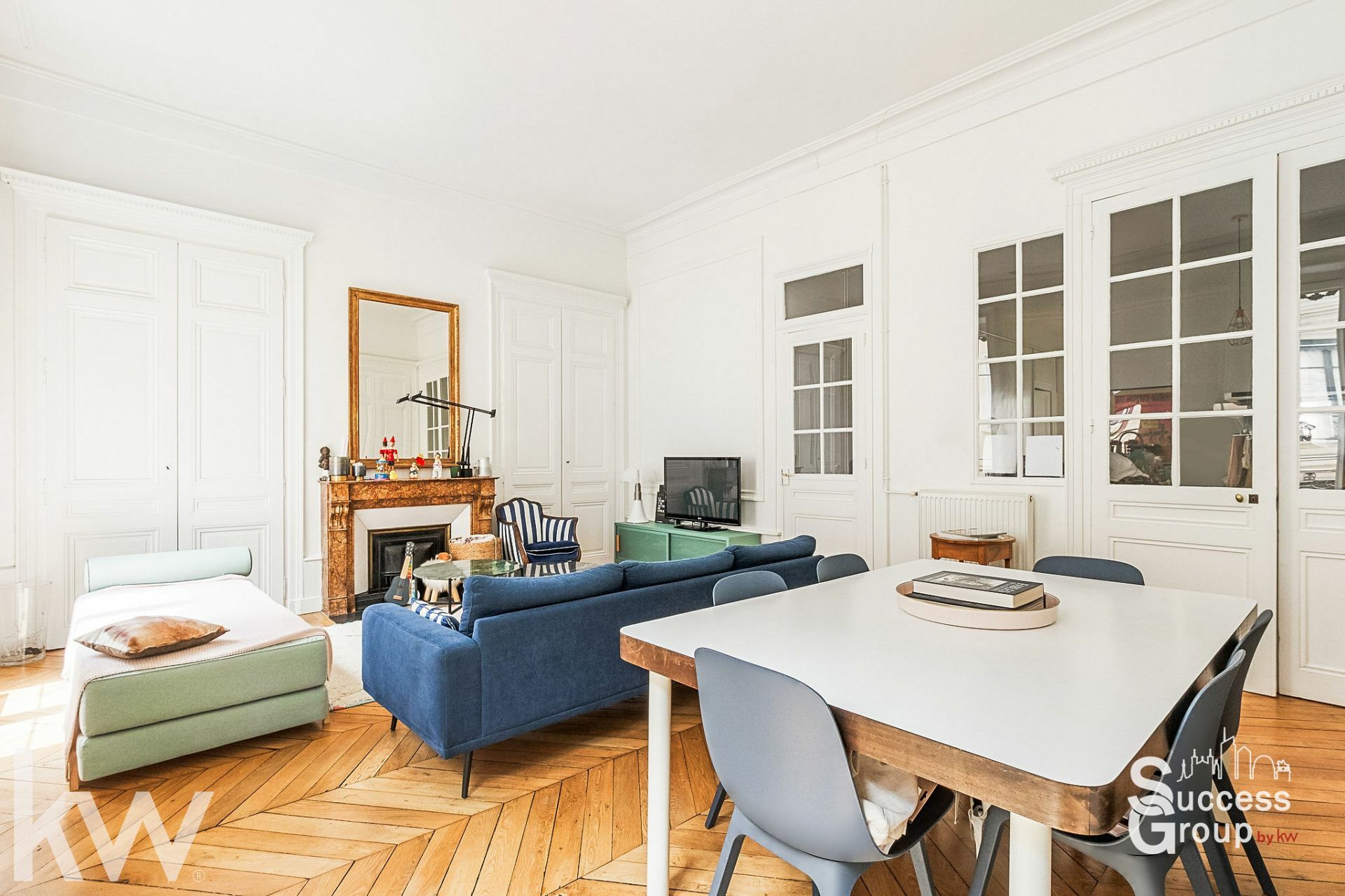 LYON 1 – appartement grand T3 de 91m² en excellent état et traversant