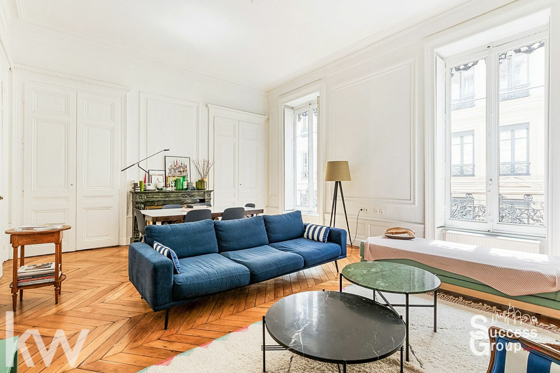 LYON 1 – appartement grand T3 de 91m² en excellent état et traversant