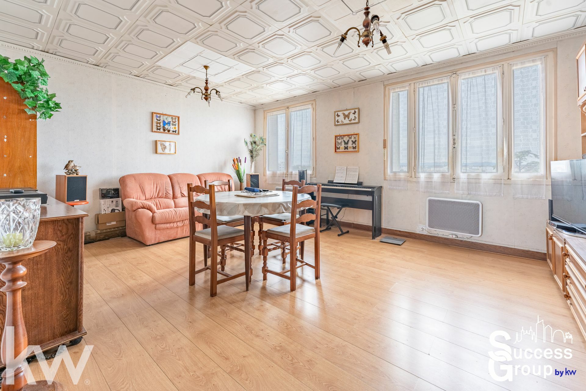 VILLEURBANNE – Appartement T3 de 59 m² en étage élevé avec une cave