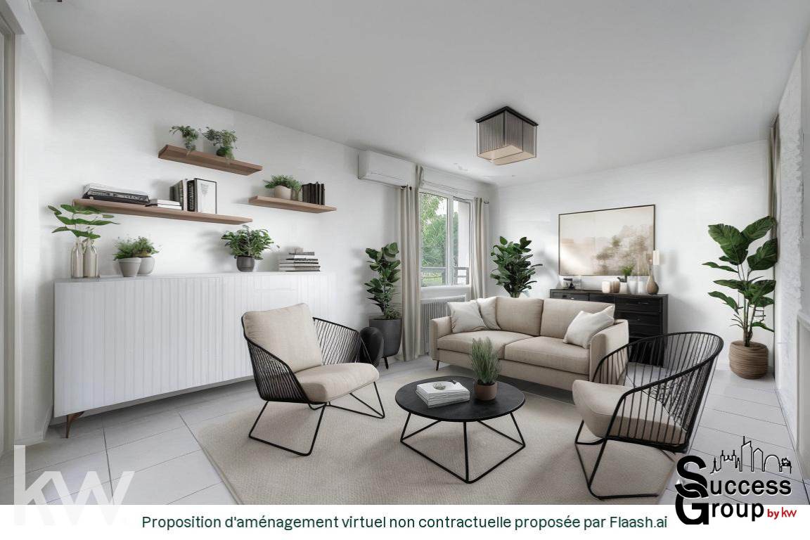 BRON – appartement T4 de 83 m² avec terrasse, jardin et garage