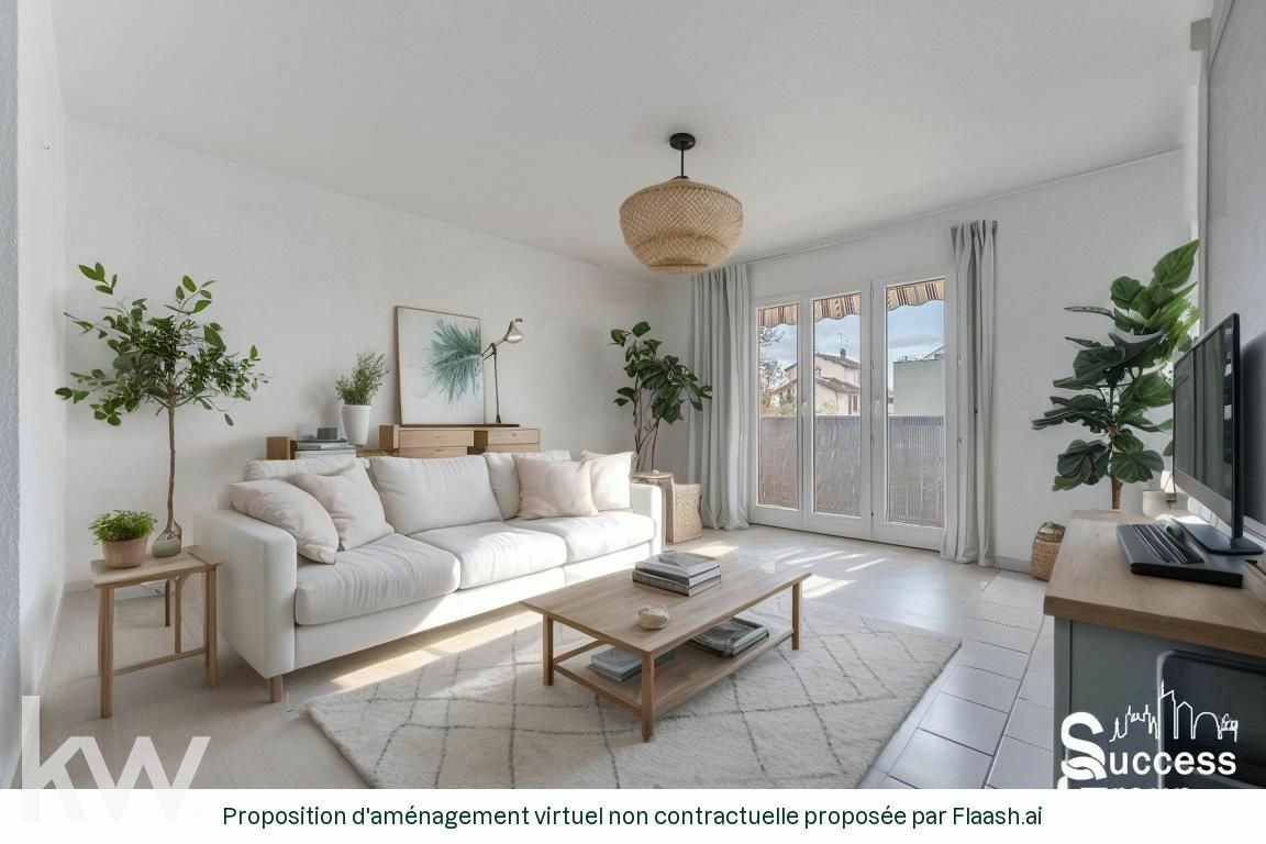 VILLEURBANNE – appartement T4 de 90 m² avec balcon et stationnement