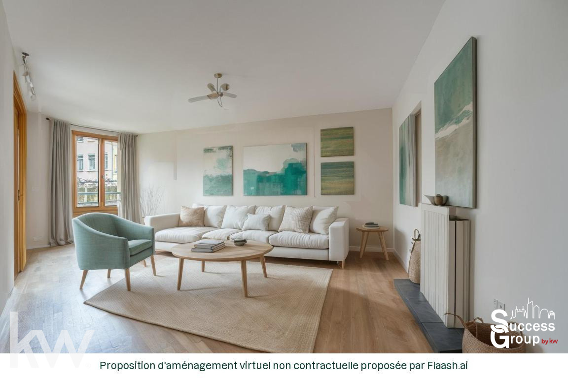 LYON 01 – Appartement 2 pièces de 57 m² avec balcon