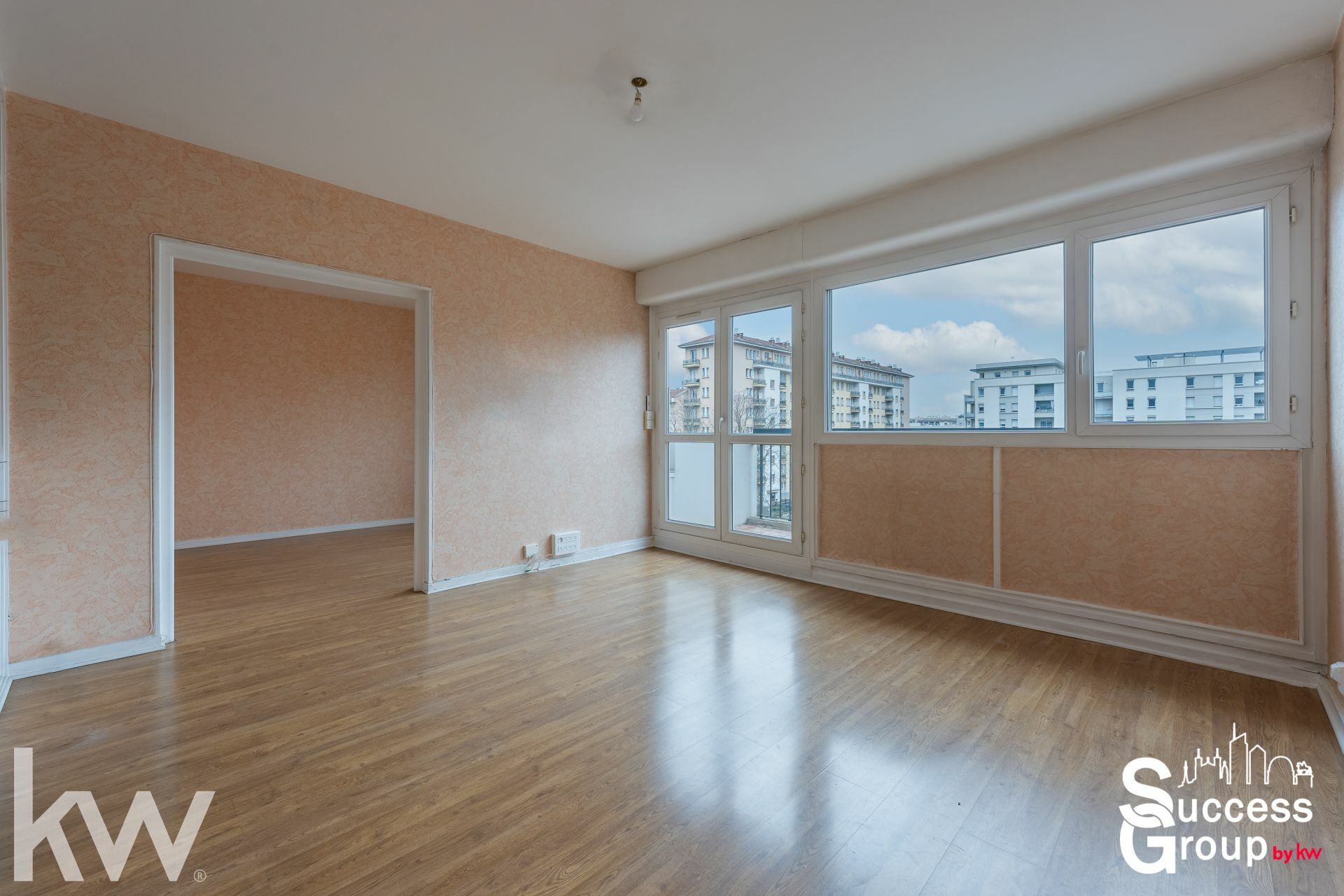 Villeurbanne – T4 de 68 m² avec balcon, cave et garage