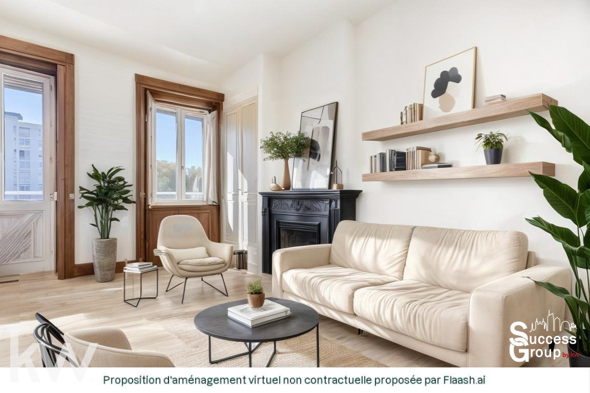 VILLEURBANNE – appartement T2 de 48 m² lumineux en étage élevé