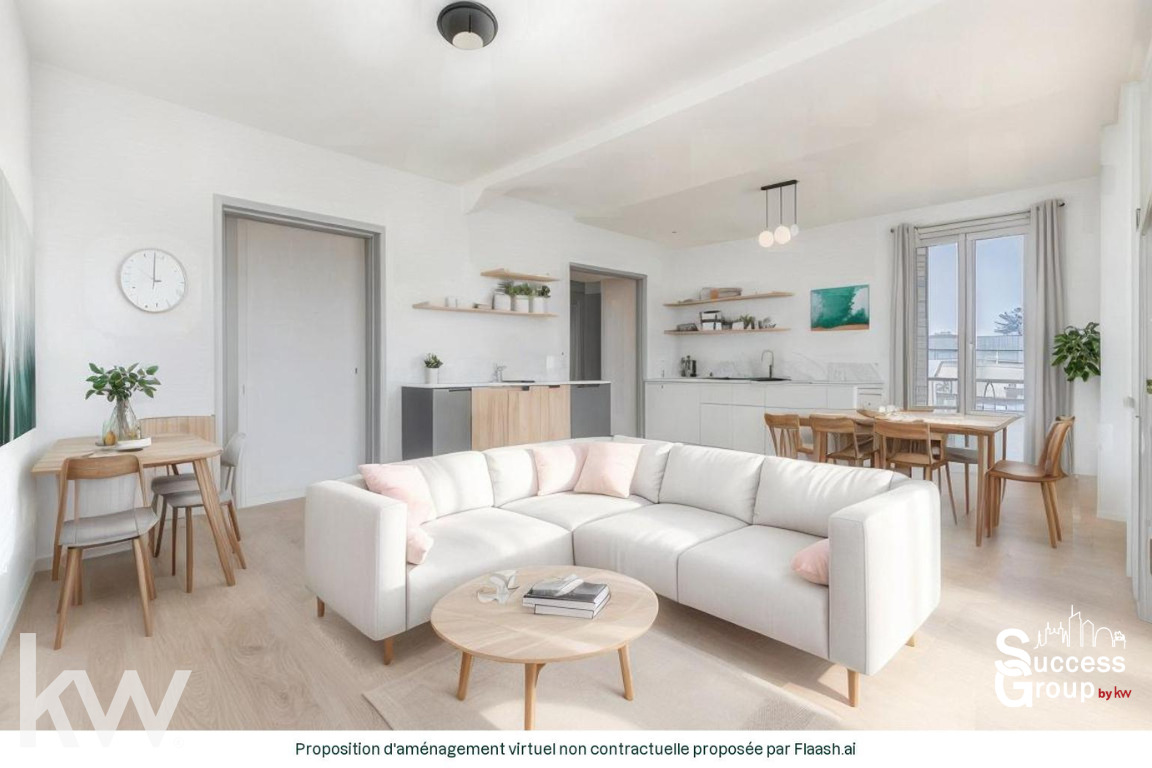 LYON 08 – appartement T3 de 70 m² lumineux avec une terrasse