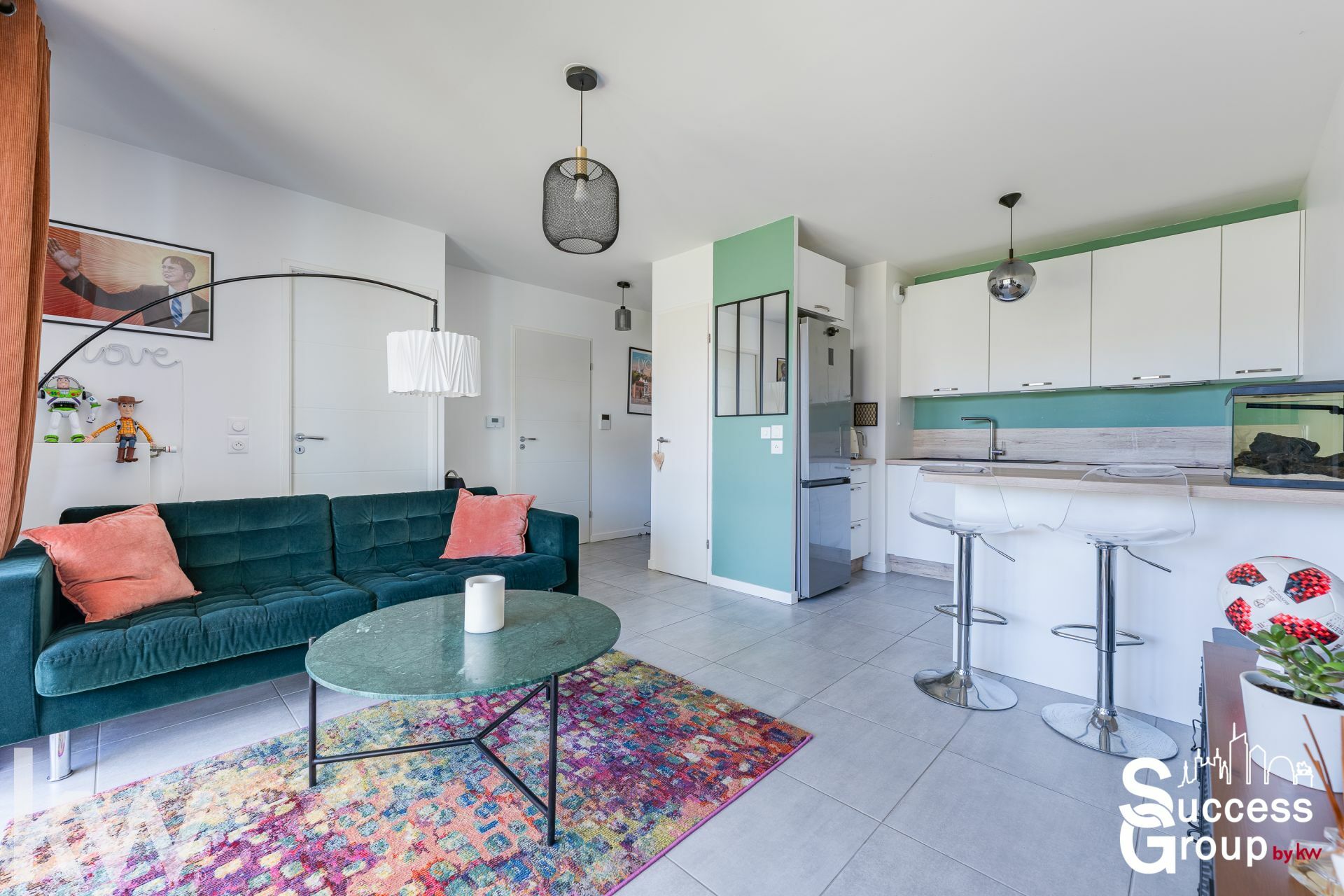 MIRIBEL – Appartement T2 de 41 m² avec terrasse, jardin et garage