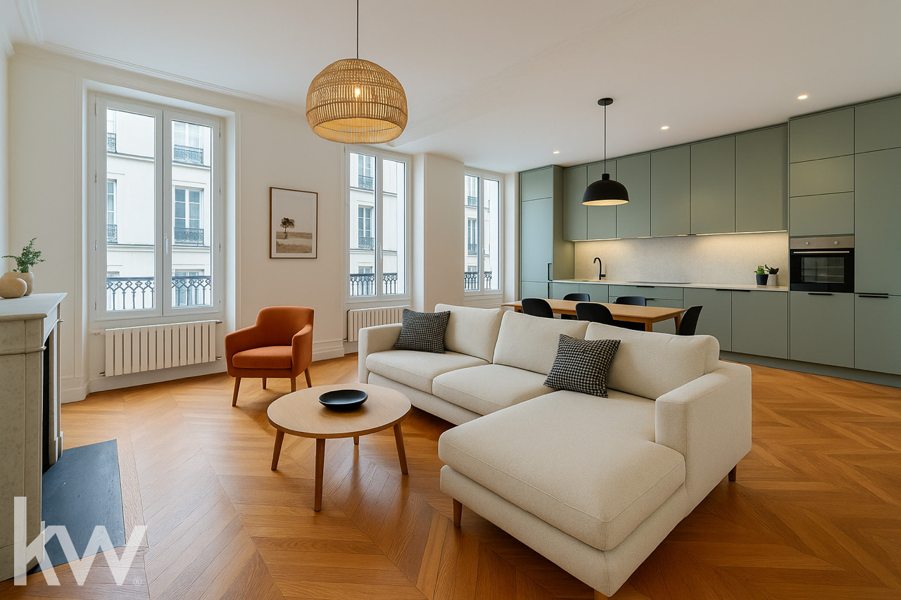 LYON 02 – Appartement T4 de 124 m² avec cave et grenier